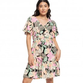 рокля,дамски,поли,и,рокли,roxy,sea,symphony,again,short,sleeve,short,dress,multicolor
