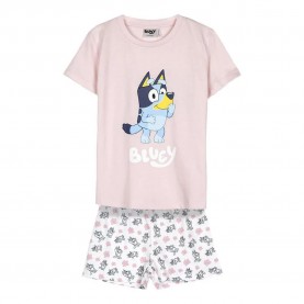 пижама,детски,пижами,bluey,bluey,short,sleeve,pyjama,pink,(pink)