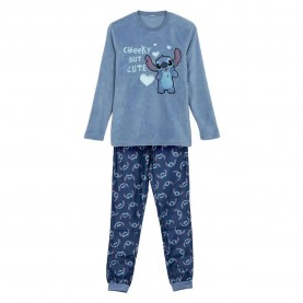 пижама,детски,пижами,stitch,coral,fleece,stitch,long,sleeve,pyjama,blue,(blue)