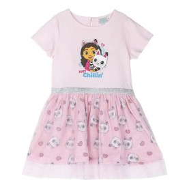 рокля,дамски,поли,и,рокли,cerdá,fantasia,gabby´s,dollhouse,short,sleeve,dress,pink,(pink)