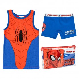 пижама,детски,пижами,spiderman,spiderman,sleeveless,pyjama,multicolor,(blue)