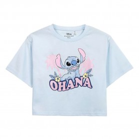 Тениска Stitch Stitch Short sleeve T-shirt - Blue (Light Pink) тениска,мъжки,тениски,дамски,тениски,stitch,stitch,short,sleeve,t,shirt,blue,(light,pink)