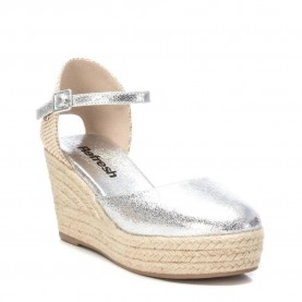 Refresh 17195 Wedge Espadrilles - Silver (Silver) дамски,еспадрили,refresh,17195,wedge,espadrilles,silver,(silver)