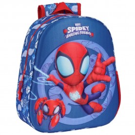 раница,раници,safta,3d,spidey,backpack,blue,(multicolor)
