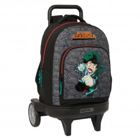 раница,раници,safta,compact,with,evolutionary,wheels,trolley,my,hero,academia,backpack,multicolor,(grey)