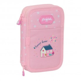 канцеларски,принадлежности,safta,double,filling,glowlab,kids,sweet,home,pencil,case,28,units,pink,(multicolor)