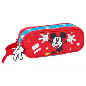 канцеларски,принадлежности,safta,double,mickey,mouse,fantastic,pencil,case,red,(multicolor)