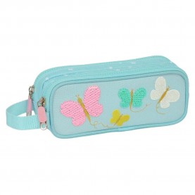 канцеларски,принадлежности,safta,double,moos,butterflies,pencil,case,pink,(multicolor)