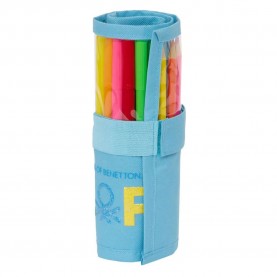 канцеларски,принадлежности,safta,drop,down,with,benetton,pencil,case,27,units,spring,(multicolor)