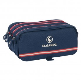 канцеларски,принадлежности,safta,large,triple,el,ganso,classic,pencil,case,blue,(multicolor)