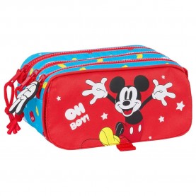 канцеларски,принадлежности,safta,large,triple,mickey,mouse,fantastic,pencil,case,red,(multicolor)