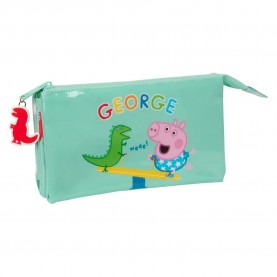 канцеларски,принадлежности,safta,triple,george,pencil,case,green,(multicolor)