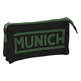 канцеларски,принадлежности,safta,triple,munich,caviar,pencil,case,green,(multicolor)