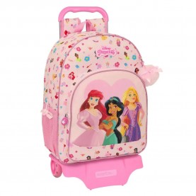 раница,раници,safta,disney,with,trolley,wheels,princesas,summer,adventures,wheeled,backpack,pink,(multicolor)