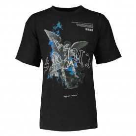 Тениска Urban classics Saint Heavy Oversizes short sleeve T-shirt - Black (Charcoal) тениска,мъжки,тениски,дамски,тениски,urban,classics,saint,heavy,oversizes,short,sleeve,t,shirt,black,(charcoal)