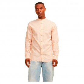 риза,с,дълъг,ръкав,мъжки,ризи,jack,&,jones,summer,band,linen,long,sleeve,shirt,apricot,ice,(beige)