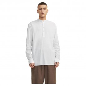 риза,с,дълъг,ръкав,мъжки,ризи,jack,&,jones,summer,half,placket,linen,long,sleeve,shirt,white,(white)