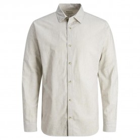 риза,с,дълъг,ръкав,мъжки,ризи,jack,&,jones,summer,linen,long,sleeve,shirt,crockery,stripes,white,(beige)