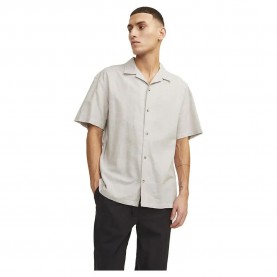 риза,с,къс,ръкав,мъжки,ризи,jack,&,jones,summer,resort,linen,short,sleeve,shirt,crockery,(beige)