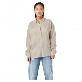 риза,с,дълъг,ръкав,дамски,блузи,дамски,ризи,noisy,may,leilani,loose,fit,long,sleeve,shirt,beige