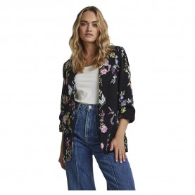сако,дамски,сака,pieces,boss,3,4,printed,blazer,black,aop,flower,(multicolor)