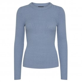 блуза,мъжки,пуловери,дамски,пуловери,pieces,crista,17115047,sweater,blue,(faded,denim)