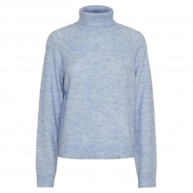 блуза,дамски,пуловери,дамски,плетени,дрехи,pieces,juliana,high,neck,sweater,blue,(hydrangea)