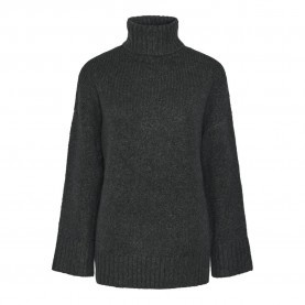 блуза,дамски,пуловери,дамски,плетени,дрехи,pieces,nancy,high,neck,sweater,green,black,(magnet)