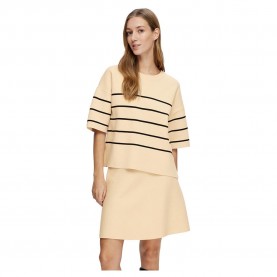 блуза,дамски,пуловери,дамски,плетени,дрехи,selected,liva,2,4,sweater,birch,stripes,black