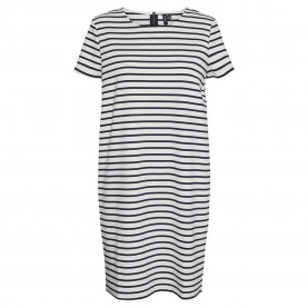 сако,дамски,поли,и,рокли,vero,moda,abby,short,sleeve,dress,white,(snow,white,stripes,navy,blazer)