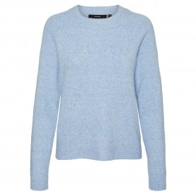 блуза,дамски,пуловери,дамски,плетени,дрехи,vero,moda,doffy,sweater,blue,jasper,detail,melange,(blue)
