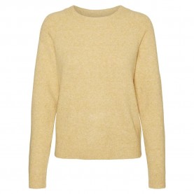 блуза,дамски,пуловери,дамски,плетени,дрехи,vero,moda,doffy,sweater,golden,spice,detail,melange,(beige)
