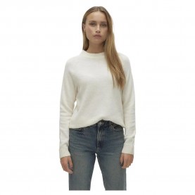 блуза,дамски,пуловери,дамски,плетени,дрехи,vero,moda,filuca,sweater,white,(birch,detail,melange)