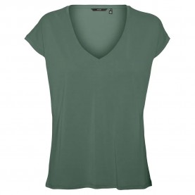 тениска,дамски,тениски,vero,moda,curve,filli,short,sleeve,v,neck,t,shirt,green,(laurel,wreath)