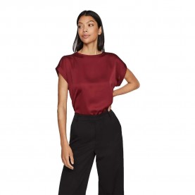 дамски,блузи,дамски,ризи,vila,ellette,short,sleeve,blouse,cabernet,(red)