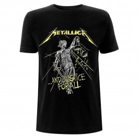 тениска,мъжки,тениски,heroes,metallica,and,justice,for,all,tracks,short,sleeve,t,shirt,black,(black)