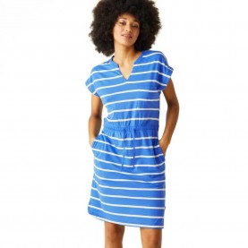 рокля,дамски,поли,и,рокли,regatta,bayletta,short,sleeve,short,dress,sonic,blue,white,stripe,(blue)