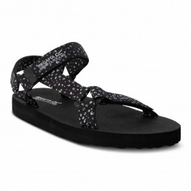 сандали,дамски,сандали,и,чехли,regatta,vendeavour,sandals,black,white,polka,dot,(black)