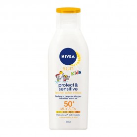 хигиена,тяло,nivea,protect&sensitive,factor,50,200ml,body,lotion,clear,(white)