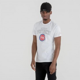 Тениска New era NBA Regular Detroit Pistons short sleeve T-shirt - White (White) тениска,мъжки,тениски,new,era,nba,regular,detroit,pistons,short,sleeve,t,shirt,white,(white)