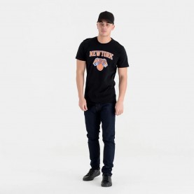 тениска,мъжки,тениски,new,era,nba,regular,new,york,knicks,short,sleeve,t,shirt,black,(black)