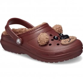 детски,сандали,и,чехли,crocs,classic,lined,iam,brown,bear,clogs,red
