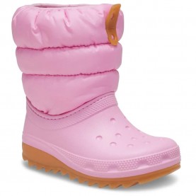 обувки,детски,боти,crocs,classic,neo,puff,k,boots,pink