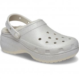 дамски,сандали,и,чехли,crocs,classic,platform,glitter,lined,clogs,silver