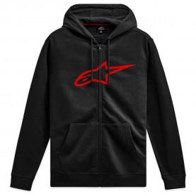 блуза,мъжки,пуловери,alpinestars,ageless,v3,full,zip,sweatshirt,black,red,(black)