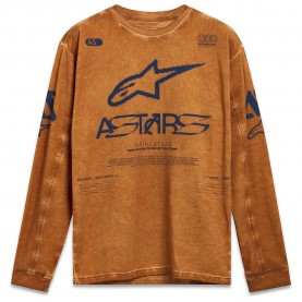 тениска,мъжки,тениски,alpinestars,nook,long,sleeve,t,shirt,root,beer,(brown)