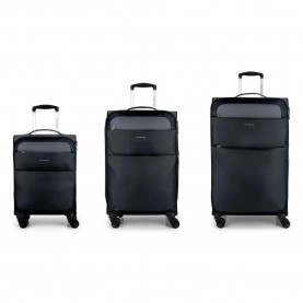 куфари,gabol,cloud,soft,spinner,31,61,91l,trolley,bag,3,units,black,(black)