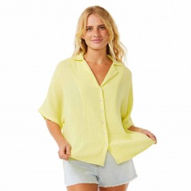 риза,с,къс,ръкав,дамски,блузи,дамски,ризи,rip,curl,premium,surf,short,sleeve,shirt,yellow