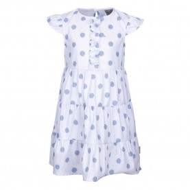рокля,детски,поли,и,рокли,trespass,subtle,short,sleeve,dress,spotty,print,(white)