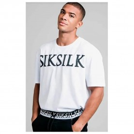 тениска,мъжки,тениски,siksilk,relaxed,fit,short,sleeve,t,shirt,white,(white,black)